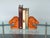 1970s Pair of Orange Lacquered Horse Head Bookends For Sale - Image 4 of 7