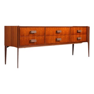 Italian Sideboard or Chest of Drawers in Teak, 1960s For Sale