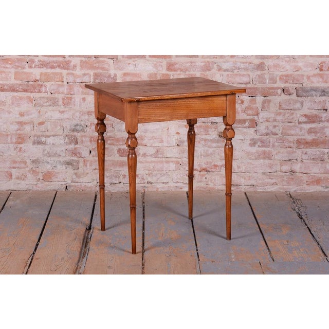 Biedermeier Side Table in Ash and Elm, Czech, 1810s For Sale - Image 13 of 14