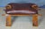 Mid 20th Century Moroccan Leather Saddle Camel Stool Foot Rest Ottoman Pouf Bench Seat For Sale - Image 6 of 14