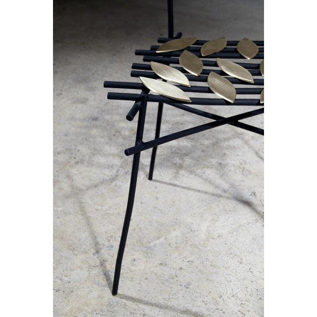 Autumn Chair in Steel and Brass by Frederic Gaillard For Sale - Image 6 of 8