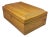 Late 19th Century Blonde Mahogany Lidded Box For Sale