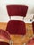 1970s Vintage Burgundy Ribbed Velvet Chrome Cantilever Dining Chairs, Set of 4 For Sale - Image 5 of 9