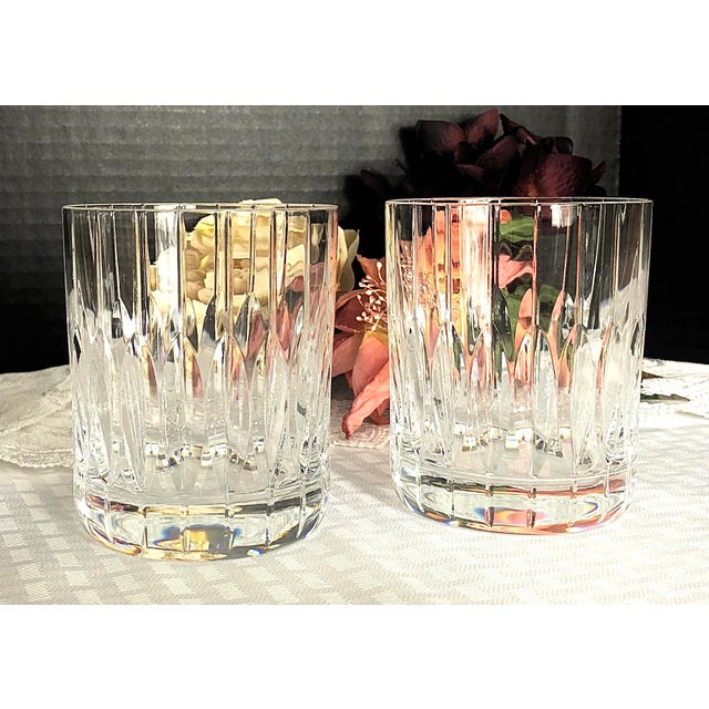 Double Old Fashioned Glasses Mikasa Park Ave a Pair Chairish