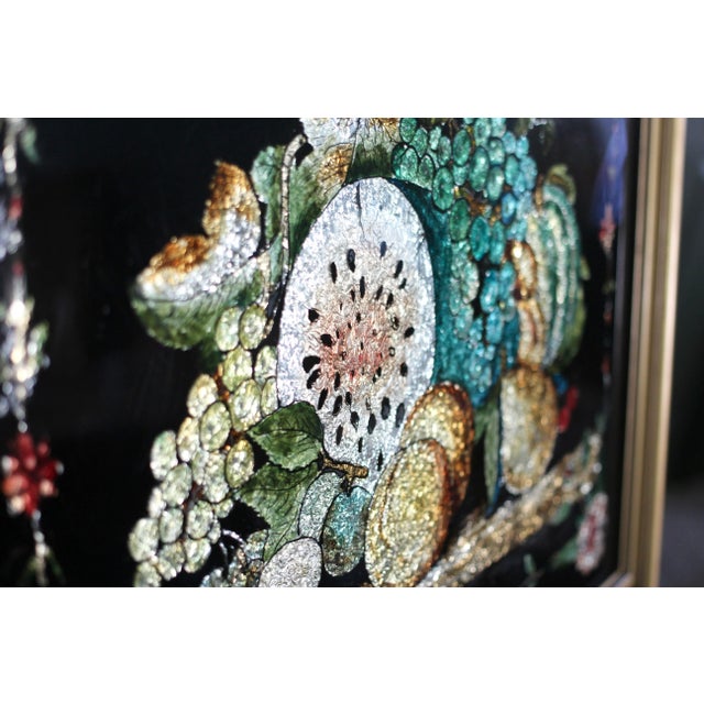 Large Harvest Foil Art From the 1930s For Sale - Image 4 of 12