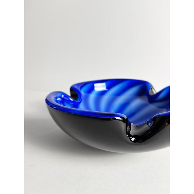 Glass Murano Sommerso Glass Bowl by Alfredo Barbini, 1970s For Sale - Image 7 of 10