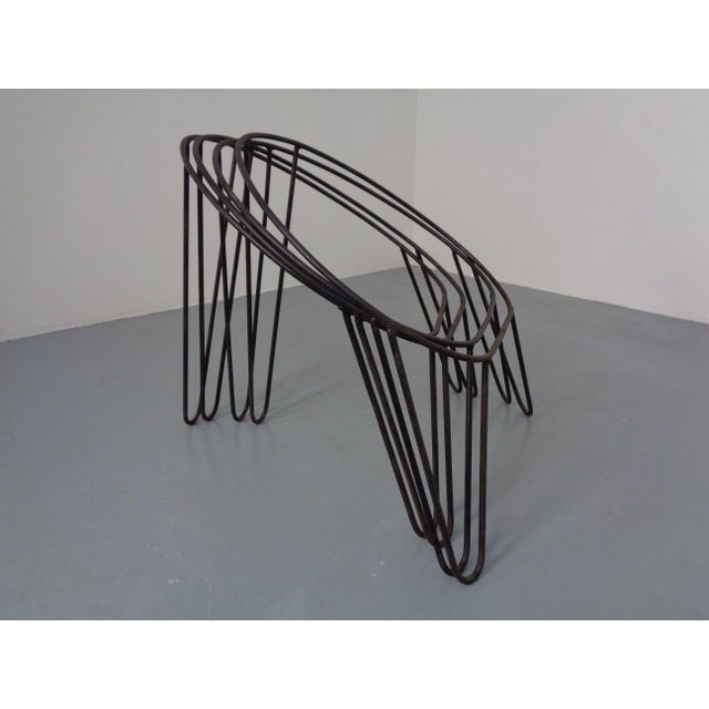 Mid-Century Bamboo Chairs attributed to Janine Abraham and Dirk Jan Rol, France, Set of 4 For Sale - Image 14 of 17