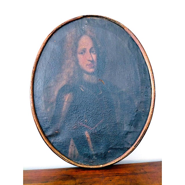 Portraits of French Nobles, 1600, Oil on Canvases, Set of 6 For Sale - Image 8 of 11