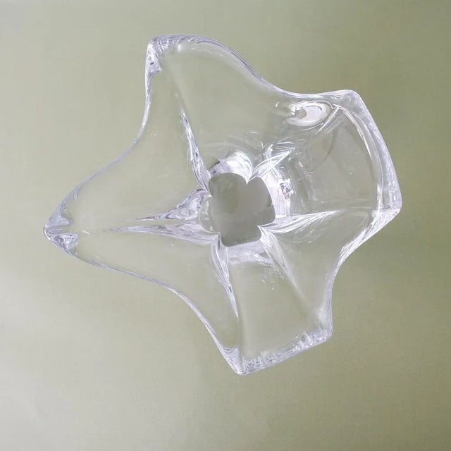 1950s Vintage Crystal Bowl by Daum, France, 1950s For Sale - Image 5 of 12