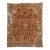 Antique Persian Mahal Wool Rug in Rust Color With Floral Design For Sale
