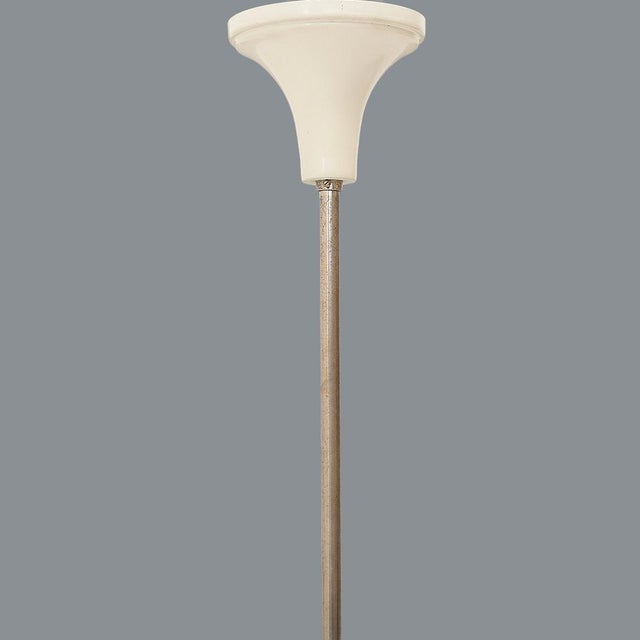 Metal Pendant with Spherical Diffuser, 1970s For Sale - Image 7 of 13