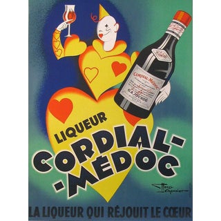 Cordial Médoc "La Liqueur Qui Réjouit Le Coeur" Lithograph For Sale