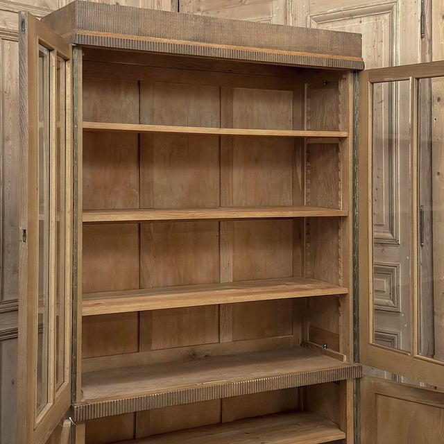 Antique Dutch Art Deco Period Solid Oak Bookcase For Sale - Image 16 of 18
