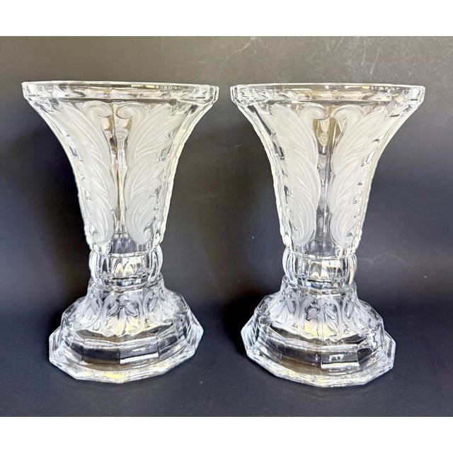Pair of Reversible Glass Vases & Taper/Pillar Candleholders For Sale - Image 12 of 12