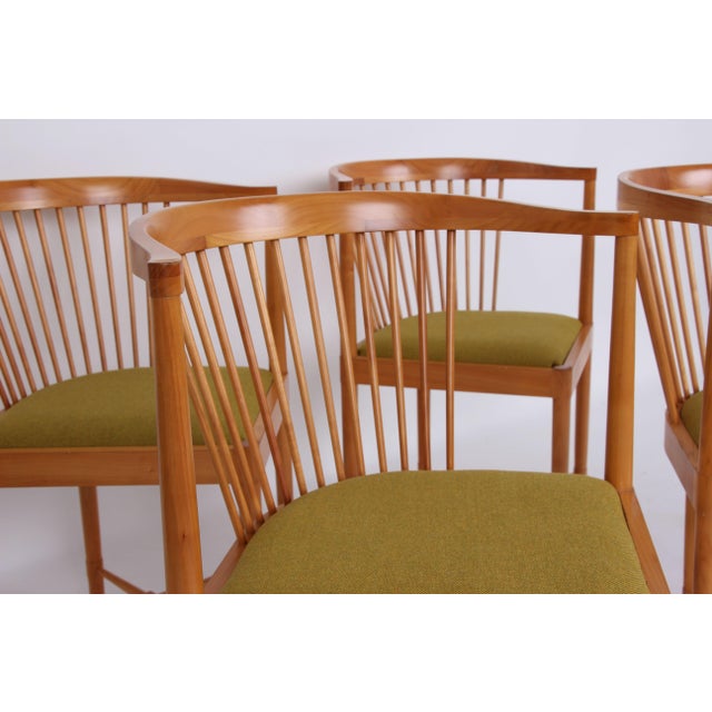 1970s Armchairs by Børge Mogensen for Søborg Møbelfabrik, 1970s, Set of 4 For Sale - Image 5 of 8