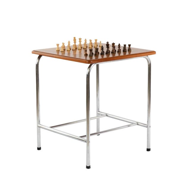 Bauhaus Chess Table, 1930s, in Flawless conditions. Designed 1920 to 1949