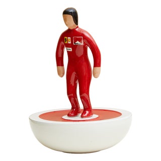 Subbuteo Ornament Sculpture in Double-Mold Ceramic from Artigianato Italiano For Sale
