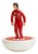 Subbuteo Ornament Sculpture in Double-Mold Ceramic from Artigianato Italiano For Sale