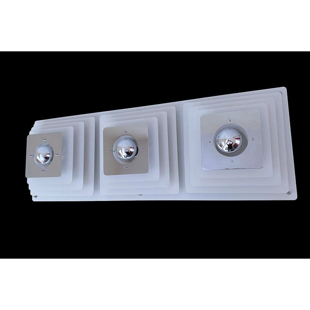 Silver Large Space Age Wall Light from Honsel, 1970s For Sale - Image 8 of 18