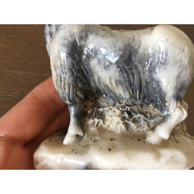 Vintage Bighorn Sheep Carving in Zebra Jasper For Sale - Image 11 of 13