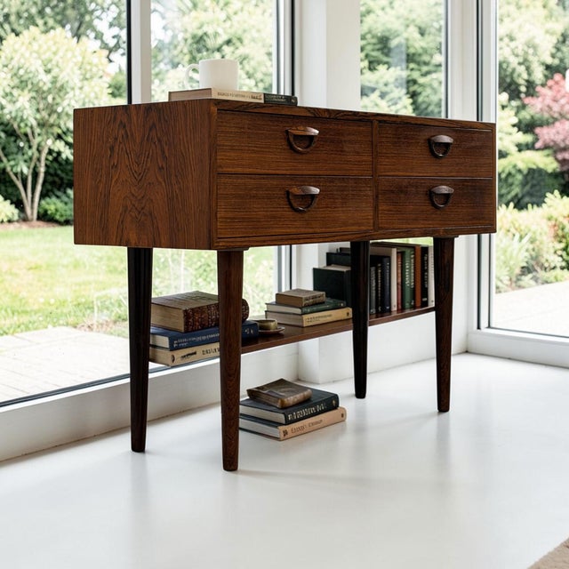 Vintage danish commode / small sideboard produced by feldballe møbelfabrik (fm møbler) in denmark during the 1960s. the...