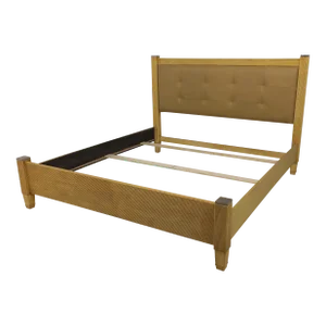 King Size Modern Design Leather Headboard Bed