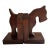 Turn of the Century Wooden Horse Bookends For Sale