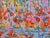 Abstract Impressionist Red Poppies Floral Landscape Painting Including the Antiqued Gold Wood Frame For Sale - Image 3 of 5