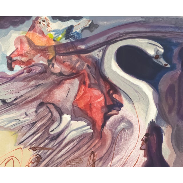 Abstract 1963 Dalí Divine Comedy Engraving Paradis Chant 19 "Au Ciel De Jupiter" (In the Heaven of Jupiter) For Sale - Image 3 of 8