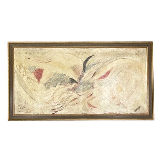Italian Artist, Rectangular Abstract Composition, 1982, Mixed Media For Sale