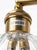 Mid-Century Modern Mid 20th Century Japandi Mid-Century Modern Wall Sconce Brass Tulip Glass Shade For Sale - Image 3 of 8