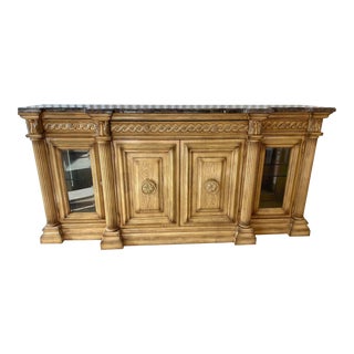 Late 20th Century Collezione Europa Sideboard with Marble Top For Sale
