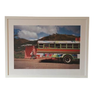 Framed Nicaraguan Painted Bus Photograph For Sale