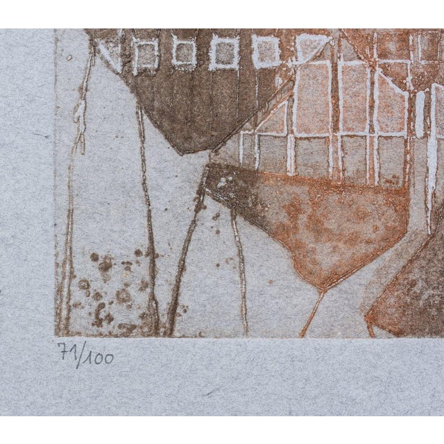 Contemporary Marie-Therese Fayet "Force Et Fragilite" Aquatint For Sale - Image 3 of 6