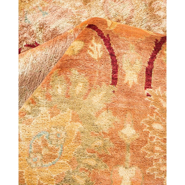 Textile Vintage Traditional Hand Knotted Wool Area Rug, Bronze - 6'1" X 6'3" For Sale - Image 7 of 9