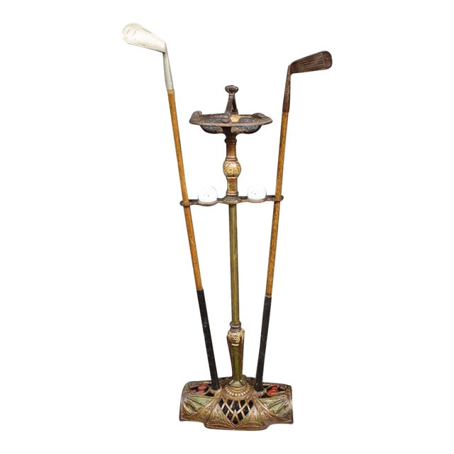 Wellington Stone Parlor Putter Golf Smoking Stand For Sale