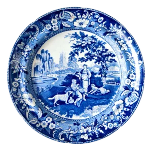 Antique English Plate from Davenport, 1790