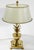 Chinoiserie Vintage Bombay Brass Pineapple Table Lamp W/ Tole Shade For Sale - Image 3 of 11