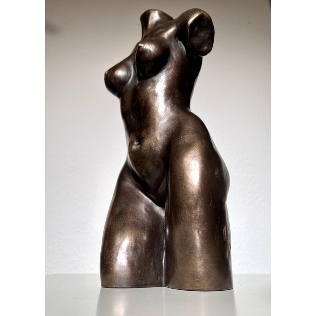 Bronze Female Torso by Jorda For Sale - Image 9 of 12