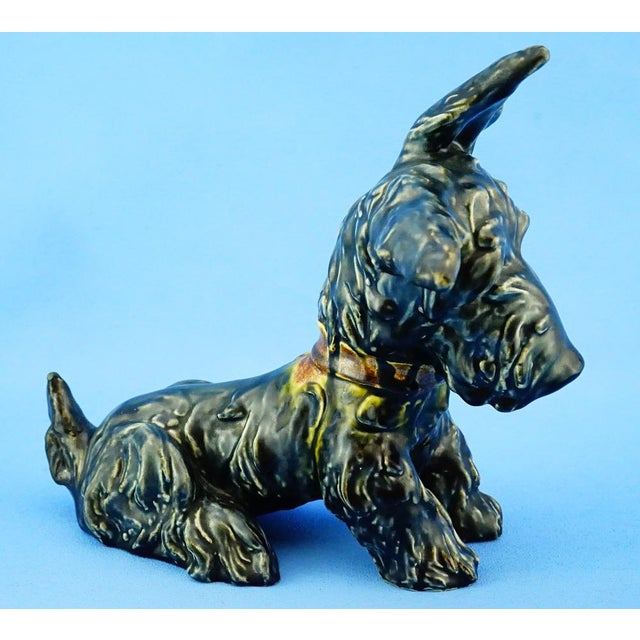 20th Century Ceramic Scottish Terrier Scottie Dog Sculpture by Ida Meisinger for Goldscheider For Sale - Image 6 of 18