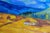 American Mid Century Landscape -- Blue Mountain, Golden Hilltop For Sale - Image 3 of 5