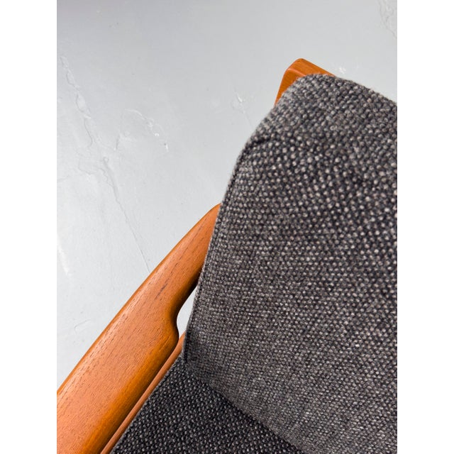 Danish Teak and Wool 3-Seater Sofa, 1960s For Sale - Image 9 of 18