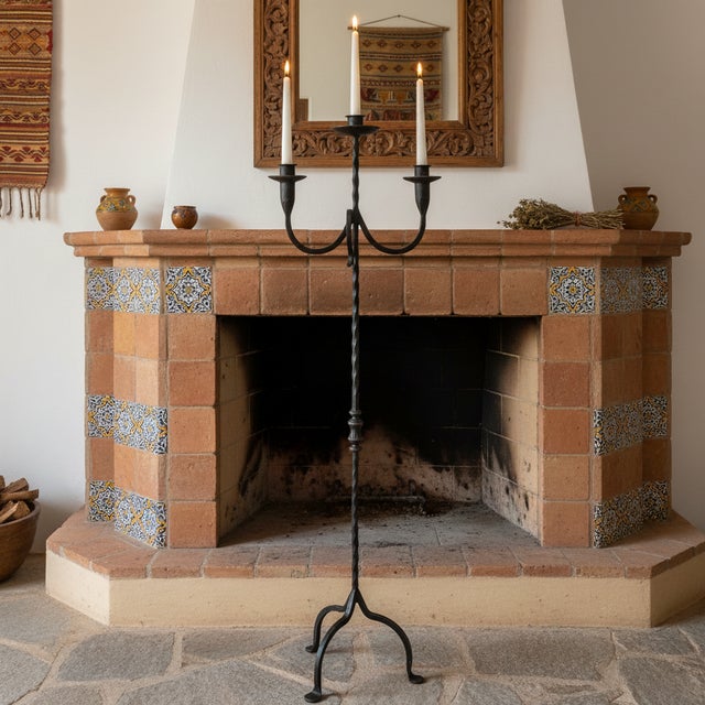 Timeless Simplicity: The Classic Twisted Iron Candelabra ️ Add a touch of enduring style to your home with this Hand-...