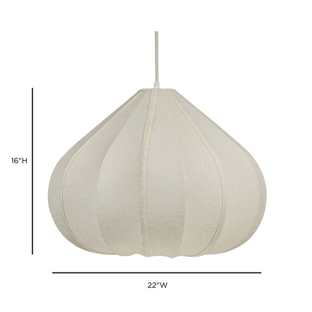 2020s Zubeda Cotton Teardrop Pendant Lamp, Large For Sale - Image 5 of 6