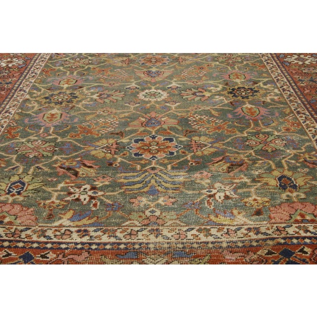 Late 19th Century Late 19th Century Persian Sultanabad Rug, 06'10 X 10'10 For Sale - Image 5 of 8