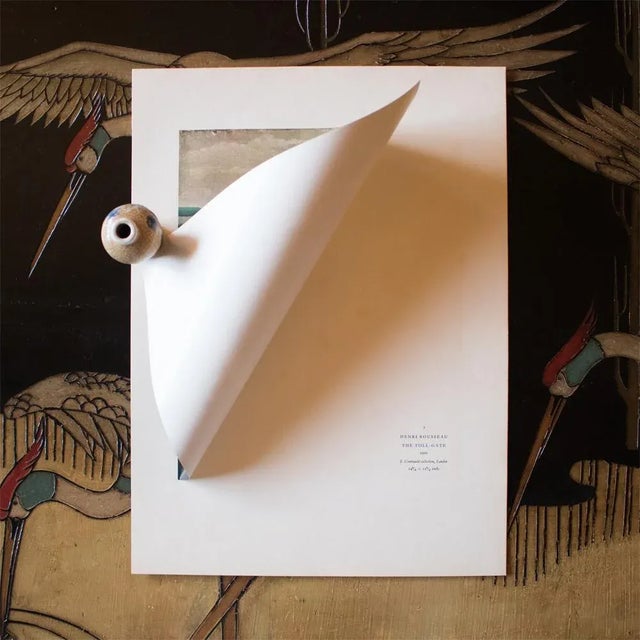 1940s After Henri Rousseau, Original "The Toll-Gate" Swiss Lithograph For Sale - Image 4 of 8