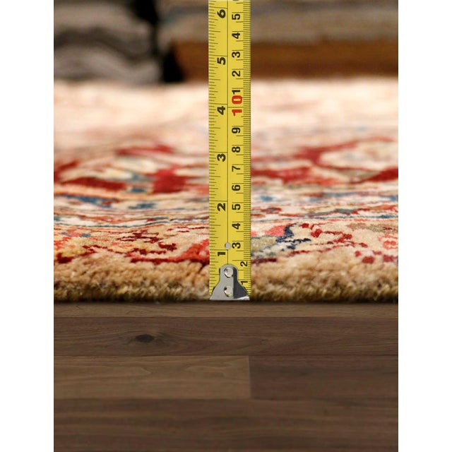 Pasargad Home Agra Beige Wool Area Rug-12' 2" X 16' 4" For Sale In New York - Image 6 of 7