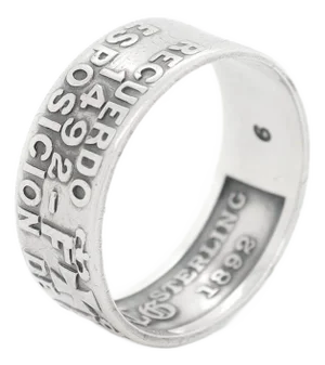 1892 Gorham Sterling Silver Chicago Columbian Exposition Isabella Souvenir Ring