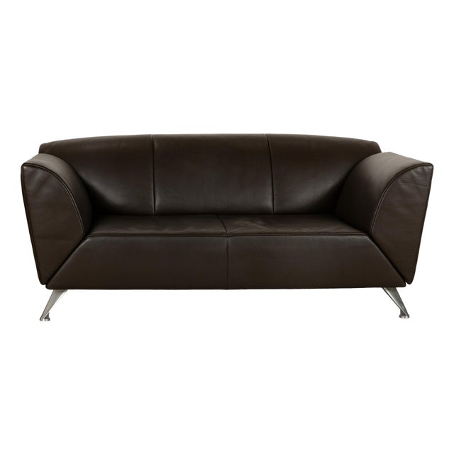 JR-8100 2-Seater Sofa in Dark Brown Leather from Jori For Sale
