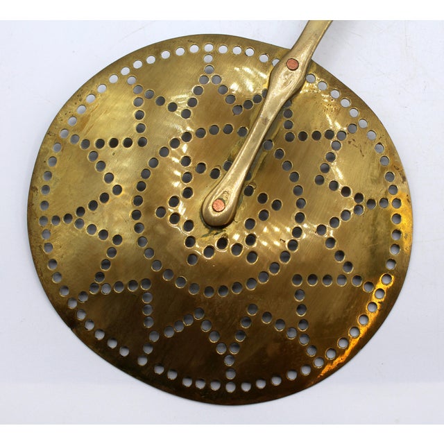C. 1860-80 English Brass Skimmer For Sale - Image 4 of 5